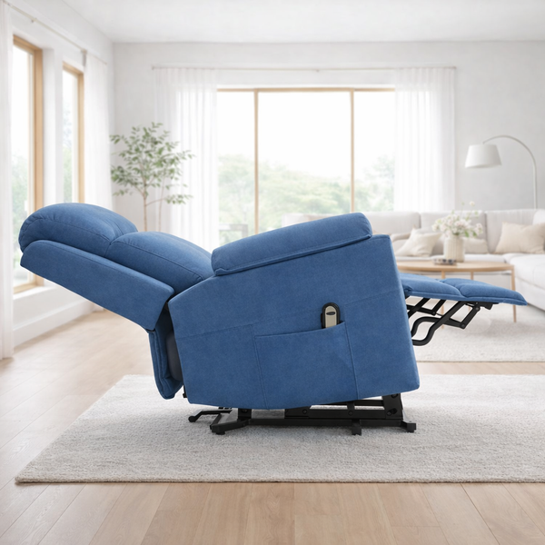 Aufstehsessel – Premium – 1 Motor – Modell Simon - Blau