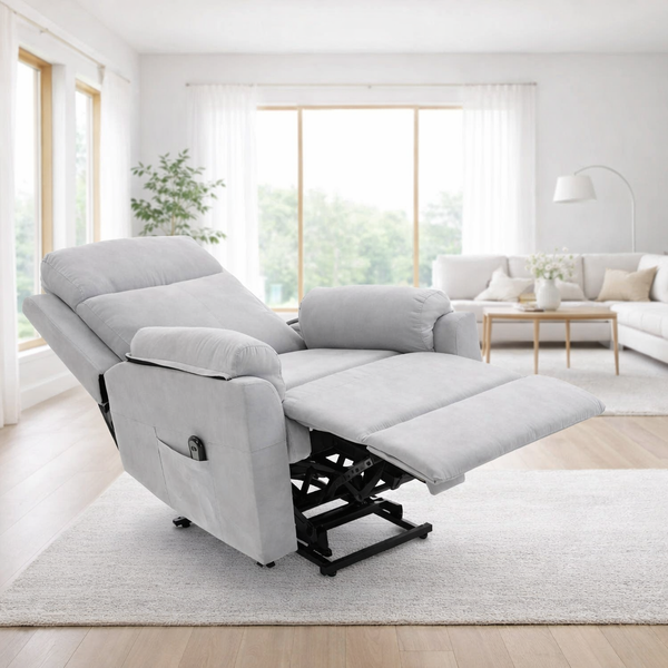 Aufstehsessel – Premium – 1 Motor – Modell Simon - Hellgrau